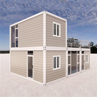 Casas de contedores de envío plano